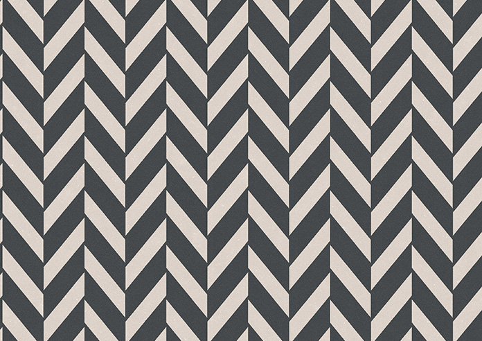 Chevron Stripe, Charcoal - Motorised Roman Blind - Image 7